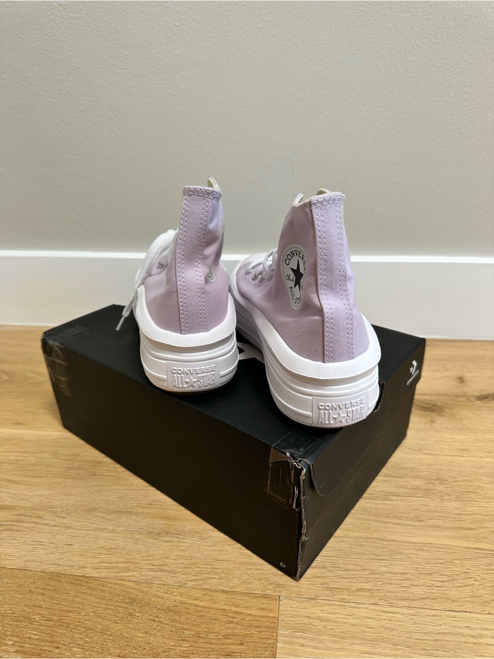 Converse Chuck Taylor All Star Move Platform Hi Pale Amethyst Women’s 7.5 NIB - Picture 5 of 6